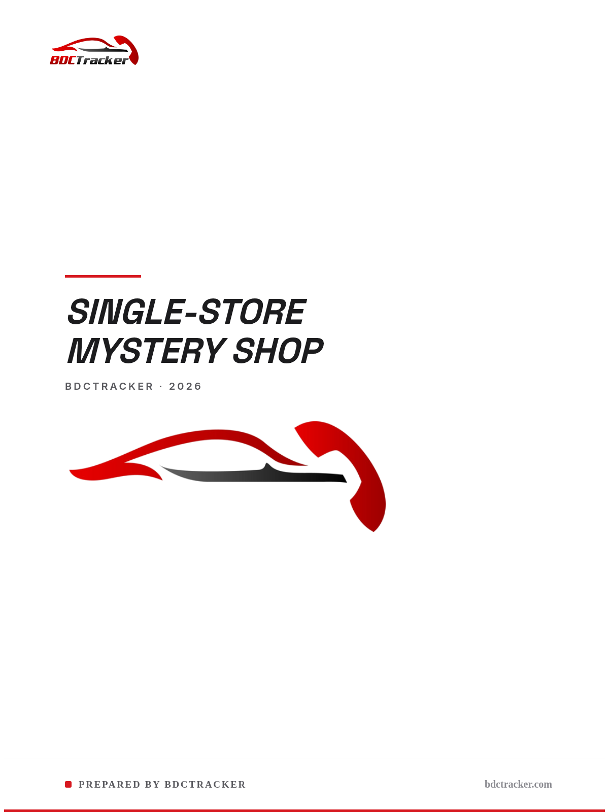 Single-Store Mystery Shop — cover