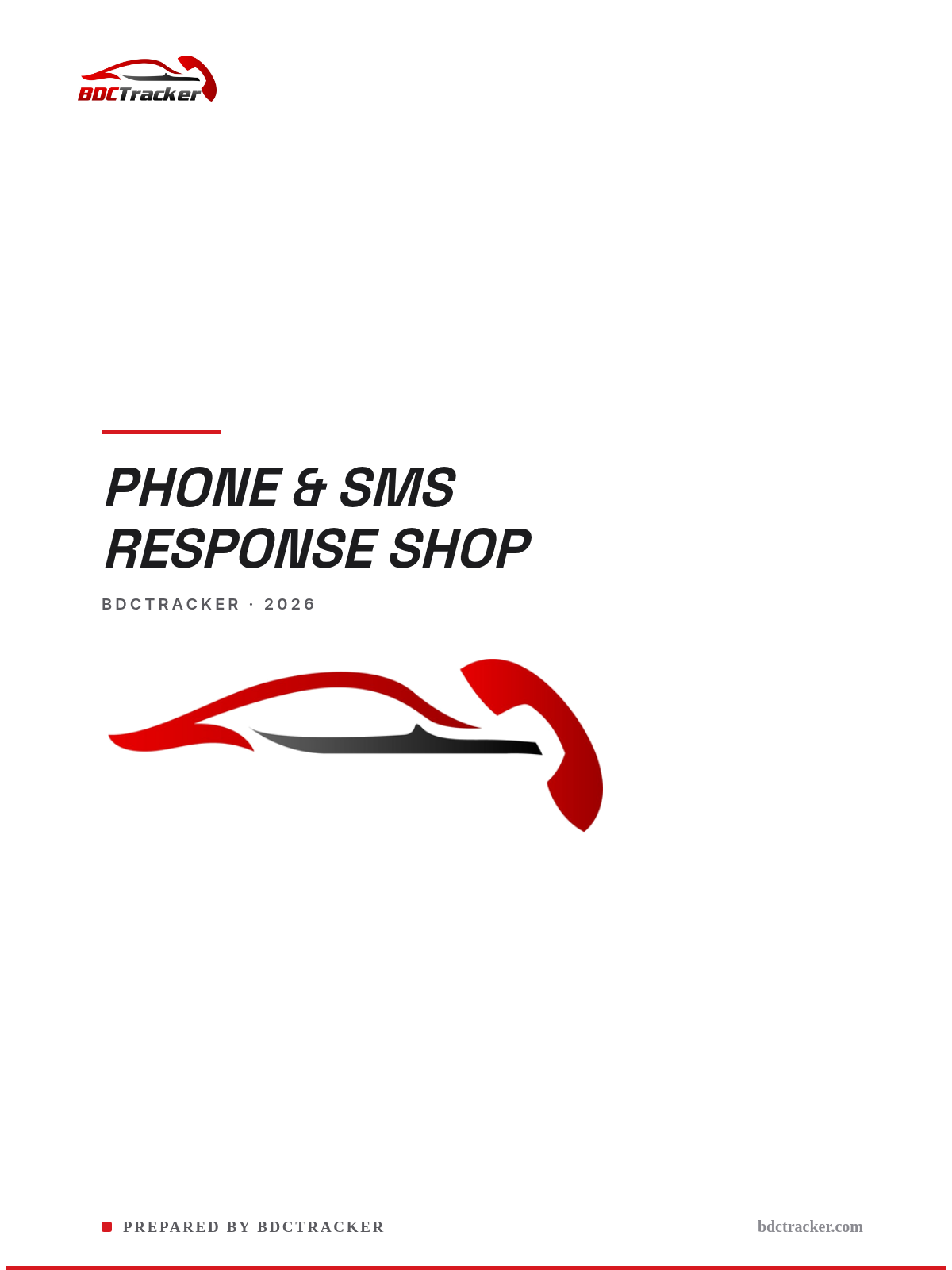 Phone & SMS Response Shop — cover